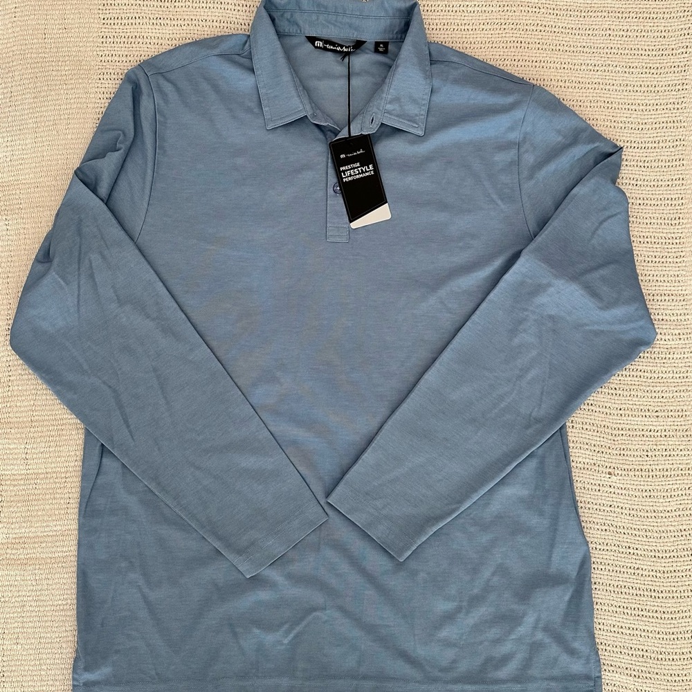 Travis Mathew Men's Blue Polo Shirt